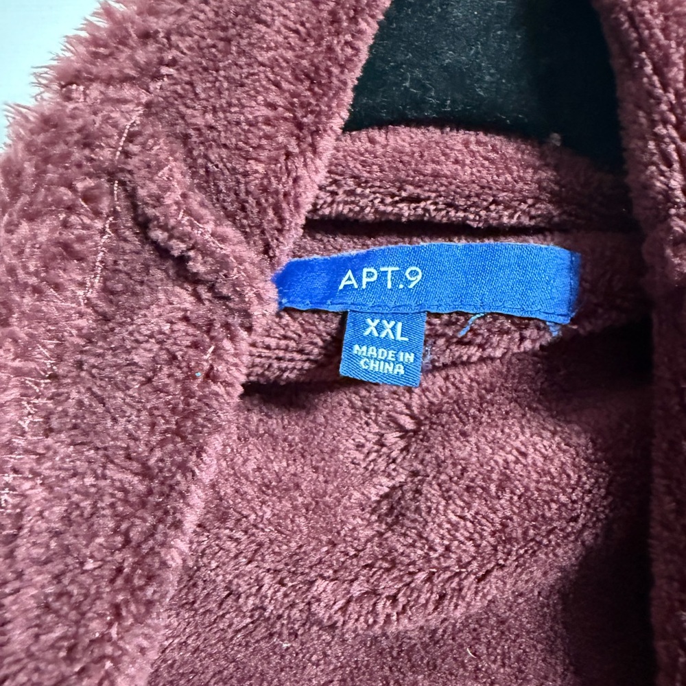 Apt. 9 Plush Maroon Cardigan - Picture 3 of 3